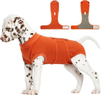 FUAMEY Dog Recovery Suit Male,Dogs Surgery Neuter Suits Puppy Spay Shirts for Female Protect Dog's Skin Anti Licking Abdominal Wounds Doggie Onesie Pet Bodysuit Alternative to Cone Orange XS