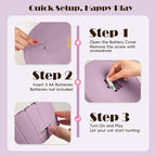 Pawaboo Interactive Cat Toy with Running Mouse, Automatic Track Kitten Toy | Electronic Motion Cat Toy for Indoor Cats, Pop and Play Hide Seek Cats Toys Hunting Mouse for Kitty Play Exercise, Purple