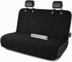 ZIMABLUE Waterproof Towel Rear Seat Cover for Cars, SUVs, Trucks & Sedans, Heavy Duty Sweat Towel Back Seat Protector for Post-Gym, Beach, Dogs & Kids, Machine Washable, Non-Slip, Black, 55" x 59"