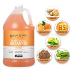 Ginger Lily Farms Club & Fitness Moisturizing Shampoo for All Hair Types, 100% Vegan & Cruelty-Free, Citrus Scent, 1 Gallon Refill (Pack of 4)