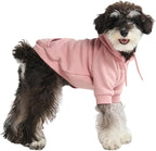 Spark Paws Dog Hoodie – Premium Dog Sweater for Small, Medium, and Large Dogs | Warm Outfits for French Bulldogs, Pitbull, Puppy, Winter Jacket Alternative - Dusty Pink - M