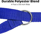 Downtown Pet Supply Slip Lead Dog Leash 12 Pack, 4' x 1/2" - Universal Dog Leash with Metal O Ring - Machine Washable for Groomers, Shelters, Rescues, Vets, or Doggy Daycares