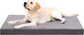 KSIIA Orthopedic Dog Bed for Large Dogs with Waterproof, Dark Grey, 41x27 | Deluxe Soft Plush Dog Crate Bed, Washable Pet Mat with Removable Cover & Egg Crate Foam for Large Dogs Sleeping & Relaxing