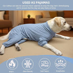 Dog Pyjamas Sweater Clothing and Loungewear Suitable for Medium to Large Breeds of Dogs, Dog Neutering Suits, Extra-Large Stretch Fabric, Four-Legged Dogs Clothes Pyjamas(Sweater Blue, 3XL)