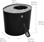 IRIS USA Large Top Entry Cat Litter Box, Hooded Privacy, Black/Gray | Dog-Free Zone, Mess Containment System, Protected Interior, Secure Lid Access, Reduced Tracking, Odor Trapping