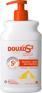 Douxo S3 PYO Chlorhexidine Shampoo For Dogs, Medicated Shampoo Antibacterial & Antiseptic, Yeast Infection Treatment for Dogs & Cats, Clinically Proven, 16.9 fl oz | Medicated Shampoo Antibacterial & Antiseptic, Yeast Infection Treatment for Dogs & Cat...