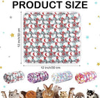 Reginary 4 Pcs Guinea Pig Fleece Cage Liners, Moon Star, 12 x 12 Inch - Image 2