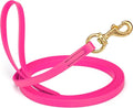 Viper Biothane K9 Working Dog Leash Waterproof Lead for Tracking Training Schutzhund Odor-Proof Long Line with Solid Brass Snap for Puppy Medium and Large Dogs, 33ft Passionfruit Pink
