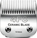 4FC Blade Detachable Pet Clipper Replacement Blades, Ceramic and Stainless Steel, Compatible with Andis, Oster, and Wahl Clippers | Dog Grooming Blade For Oster A5/Wahl KM Series Dog Clipper ,Ceramic Blade & Stainless Steel Blade