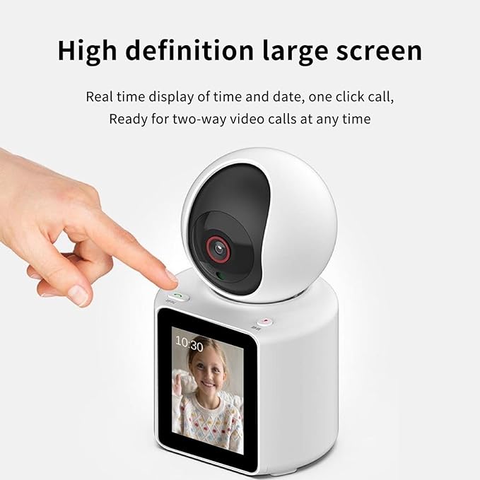 Two Way Pet Camera with 2.8 inch HD Screen, 1080P Video Calling Camera for Indoor Home Security, Indoor Home Nanny/Dog/Baby Security Device with Phone App