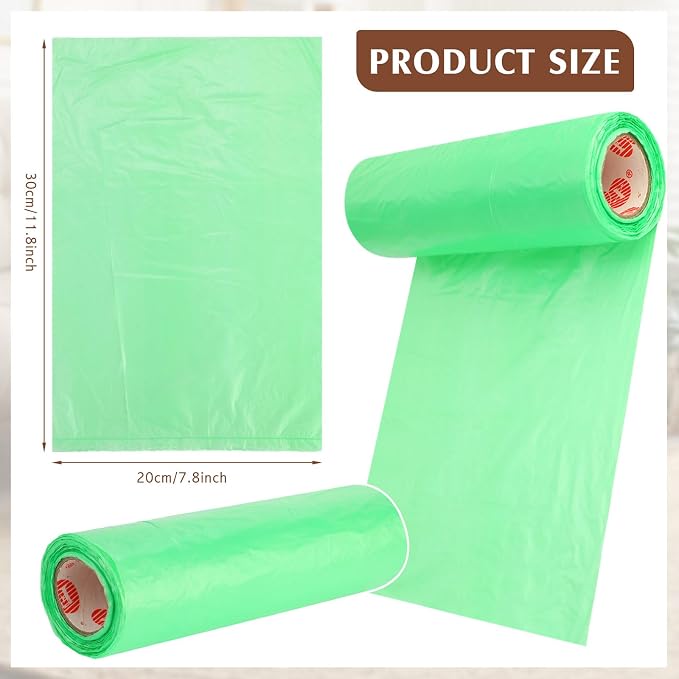 Sherr 50 Rolls Dog Waste Bags 10000 Count Dog Trash Bags Leak Proof Pet Doggie Poop Roll Waste Thick Plastic Bag for Home Park Outdoor Travel Pet Supplies(Dark Green)