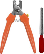 Dog Nail Clippers #767C w/Nail File, Trimmers for Large & Small Dogs | 767C dog nail trimmers + diamond-flake file. 0.45" opening for thick nails. Spring-action, ergonomic. Smooths sharp edges.