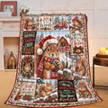 Christmas Squirrel Throw Blanket Woodland Animal Holiday Gifts 40''x50'' by Fuzawet