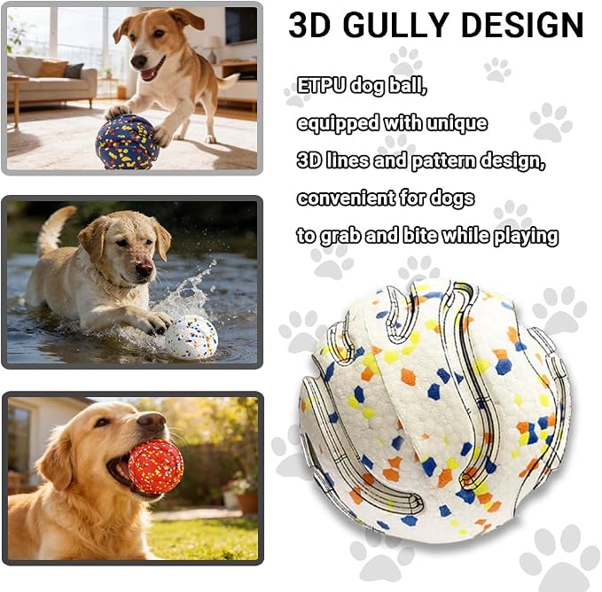 Mankoda Durable Dog Toy Ball, 5" Big Ball for Aggressive Chewers - Red | Hollow Design, Bouncing & Lightweight, ETPU Non-Toxic Chewing, Built-in Bell, Dog Herding Toy for Medium / Large Dogs