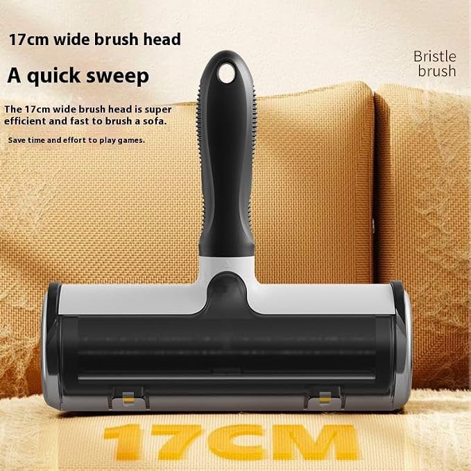 Pet Hair Roller Reusable Self Cleaning Sticky Lint Roller for Dog Hair Cat Fur, Carpet Rake Deshedder Fur Remover for Furniture Couch Clothes Car Upholstery