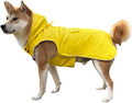 Dog Raincoat Waterproof Reflective Jacket – Lightweight Hooded Poncho with Adjustable Belly Strap & Leash Hole – Rain Slicker Coat for 2XSmall-5XLarge Dogs – Easy to Wear (Yellow X-Small)