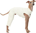D Doggy Star Italian Greyhound Clothes High-Stretch Sleeveless Onesie for Styling (L,Coordi Otameal)