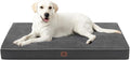 EHEYCIGA Extra Large Memory Foam Dog Bed Mat, 44x32Inch, Dark Grey | High Density Egg Crate Foam, Waterproof Liner, Washable Removable Cover, Non-Slip Bottom, Fits Floor, Camping, Sofa and Car