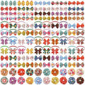 120PCS Christmas Dog Bows Bulk 20PCS Bowties with Adjustable Collar 40PCS Hair Bows 60PCS Flowers and Bowties Attachments for Girl Female Boy Male Dogs Grooming Accessories by JpGdn