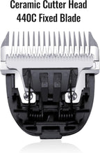 3FC Low Noise Pet Dog Grooming Clippers Blade, 440C Stainless Steel Fixed & Ceramic Moving Blade, Detachable, 13mm (1/2") Cutting Length Replacement Blade (1 Count)