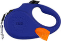 TUG Oval 360° Tangle-Free Retractable Dog Leash with Integrated Waste Bag Dispenser (Large, Blue)