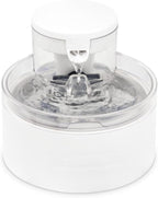 PetSafe Outlast Pumpless Cat Water Fountain, 60 oz/1.7L, Dishwasher Safe | Pumpless HydroSpin Design Circulates 60 Oz Water, Ion-x Carbon/Ion-Exchange Filter, Smart Sensors Slow Flow at Night