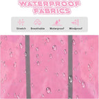 Pink Dog Raincoat with Reflective Strip Hoodie, Waterproof Poncho，3XL | Reflective Safety Trim, Waterproof & Breathable, Adjustable Hood, Leash-Friendly Access Hole, Easy On & Off Design