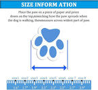 CovertSafe& Dog Boots for Dogs Non-Slip, Waterproof Dog Booties for Outdoor, Dog Shoes for Medium to Large Dogs 4Pcs with Rugged Sole Black-Blue