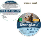 Natural Flea and Tick Collar for Puppies - Provides 24-Month Protection, Safe Pest Control - Waterproof and Strong - Includes Free Flea Comb and Tick Tweezer - 4-Pack