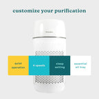 Homedics Air Purifier 5-in-1 HEPA-Type Filtration 853 Sq Ft | UV-C Technology and Carbon Odor Filter, 4 Speeds, Essential Oil Aromatherapy Tray, for Medium Rooms