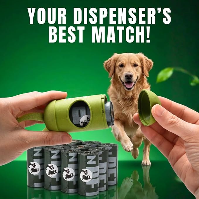 Pet N Pet Dog Poop Bags Rolls, 180 Count, Unscented Leak Proof Thick Waste
