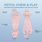 Best Pet Supplies Squeaky Dog Toys with Soft Durable Fabric for Small, Medium and Large Pets Interactive Toy for Indoor Play, Supports Active Biting and Play - 1Wild Duck, Pig, Medium