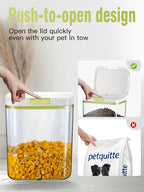 5.8lbs/98OZ/5.3qt Airtight Dog food storage container with lids,Dog Treat Container With Measuring cup,Dry Pet Food storage bin for Dogs,Cats,and Birds 5.5L