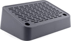 Litter Box Ramp, Cat Step for Litter Box with Filter Function, Dark Grey | Cat Litter Box Step for Kitten & Elderly Cats, Washable Double Layer Litter Catcher, Non-Slip Litter Catcher, Easy to Clean