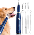 Ni-SHEN Dog Plaque Remover for Teeth,Pet Ultrasonic Tooth Cleaner,Teeth Cleaning Kit -Tartar Remover for Teeth Stains for Dogs and Cats (Blue)