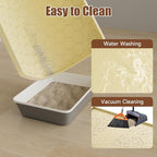 Cat Mat for Litter Box, 40" X 28" Large Silicone Cat Litter Trapping Mat | Waterproof Cat Litter Mat, Soft on Kitty Paws, Easy to Clean, Non-Slip Kitty Scratch Pad for Floor(Yellow)