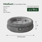 BALANCE Cat Bed Kitten Bed, Washable Round Cat Beds for Indoor Cats,Super Soft Plush Faux Fur Pet Bed for Puppy and Kitten with Anti-Slip Bottom