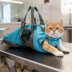 Cinf Cat Restraint Grooming Bag, Anti-Scratch Tool for Nail Trimming | Safe grooming restraint bag controls cat movement for bathing, nail trimming, injections and veterinary examinations