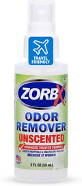 ZORBX Unscented Odor Eliminator for Strong Odor 2 Fl Oz, Pack of 1 - Used in Hospitals & Healthcare Facilities - Advanced Formula, Fast-Acting Odor Remover Spray for Dog, Cat, House & Carpet | Permanent Odor Remover for Pet & Human Urine, Smoke & Stron...