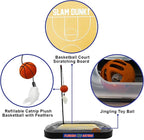 Cats Scratcher NCAA Florida Gators Basketball Court CAT Scratcher Toy with Catnip Filled Plush Basketball Toy & Feather Cat Toy Hanging, with Jingle Bell Interactive Ball Cat Chasing 5-in-1 Kitty Toy
