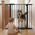 Mumeasy 36" Tall Baby Gate, Walk Through Dog Gate for Stairs & Doorways | Extra tall design, secure pet barrier, one hand operation, easy access, for dogs cats babies toddlers