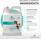 Lillian Ruff PRO Formula Oatmeal Dog Conditioner - Nourishing & Calming Relief for Allergies & Sensitive Skin - Detangles, Softens & Adds Shine with Oatmeal, Coconut Oil & Lavender - USA Made (Gallon)