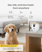 Furbo Mini 360° Pet Camera [Paid Plan Required to Activate] | Stay connected with AI Pet & Home Safety Alerts, 2K QHD View, Auto-Tracking, Video History, 2-Way Audio, Paid Plan Required