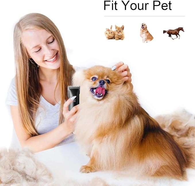 5FW Wide Blades for Dog Grooming Blades Compatible with Andis Clipper | Compatible with Oster A5,Wahl km10 Dog Clippers,Size-#4FC, 3/8-Inch Cut Length (9.5mm),2-Pack