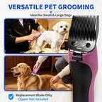 Size 3/4HT Detachable Pet Grooming Clipper Blade with Steel Cutter, 3/4 Inch (19 mm) Cut Length, Black, Compatible with Andis, Oster A5, Wahl KM10, 1 Pack