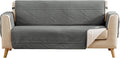 Boho Gray Loveseat Covers for 2 Cushion Couch, Water-Repellent Aztec Covers for Love Seat, Washable Quilted Couch Covers, Pet Friendly Loveseat Slipcovers (Loveseat 48", Gray)