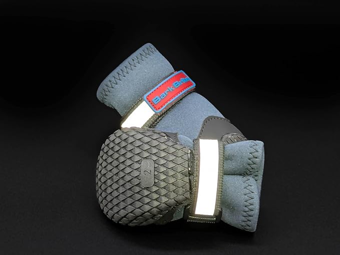Bark Brite NEW All Terrain All Weather Neoprene Dog Shoe (Stone Blue, Extra Small)