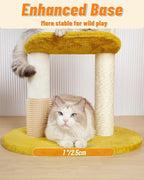 Happi N Pets Cloud Cat Tree, 31.5in Multi-Level Indoor Cat Tower with Scratching Posts, Viewing Perch, Removable & Washable Cushions, Cat Activity Tree with Dangling Toy | Removable & Washable Cat Bed, Cat Activity Tree, Cute Dangling Toys, Easy To Cle...