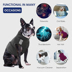 KOESON Reflective Dog Anxiety Vest, Adjustable & Breathable Thunder Jacket for Dogs, Lightweight & Soft Calming Vest for Dogs, Stress Relief Dog Compression Shirt for Thunder, Fireworks, Separation