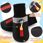 Dog Raincoat and Shoes for Weighing 20-38lbs, Spring Summer Waterproof Dogs Boots & Paw Protectors, Adjustable Pet Poncho with Leash Hole for Large Medium Small Dogs, Yellow(Double Side)